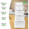 image6 PCS Large Fruit Containers for Fridge  Leakproof Food Storage Containers with Removable Colander  Dishwasher ampamp Microwave Safe Produce Containers Keep Fruits Vegetables Berry Meat Fresh longer