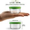 imageFreshmage 8 Pack Salad Dressing Container to Go 27 oz Glass Condiment Containers with Lids for Lunch Box Small Sauce Containers Glass Jars with Lids Reusable ampamp Leakproof