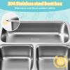 imageFreshmage 2 Pack DoubleLayer Bento Box Container with 3 Compartments