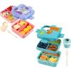 imageFreshmage 2 Pack DoubleLayer Bento Box Container with 3 Compartments