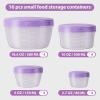 image16 PCS Freezer storage Containers with Lids Reusable BPA Free Plastic Soup Jars Leakproof Salad Dressing Container to Go Dishwasher ampamp Microwave Safe Food Storage Containers for Lunch Meal Prep