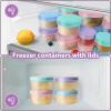 image16 PCS Freezer storage Containers with Lids Reusable BPA Free Plastic Soup Jars Leakproof Salad Dressing Container to Go Dishwasher ampamp Microwave Safe Food Storage Containers for Lunch Meal Prep