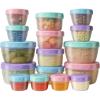 image16 PCS Freezer storage Containers with Lids Reusable BPA Free Plastic Soup Jars Leakproof Salad Dressing Container to Go Dishwasher ampamp Microwave Safe Food Storage Containers for Lunch Meal Prep