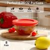 imageFreshmage Small Glass Bowls with Lids 8 Pack625 Oz Meal Prep Bowls Set Stackable Small Food Storage Containers for Leftovers Snacks Nuts Dips Dessert Dishwasher ampamp Microwave Safe