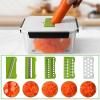 image4 PCS Fruit storage Containers for Fridge with Removable Colander and Chopper Set Leakproof Food Storage Containers with lids Dishwasher ampamp Microwave Safe Produce Containers to Keep Fruits Fresh FC4k