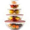 imageGlass Mixing Bowls with Lids Sets 5 Packs Glass Bowls with Lids for Kitchen Baking Meal Prepping and Salad Bpa Free and Dishwasher Safe Serving Bowls 0205112137Qt
